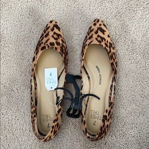 Leopard print flats